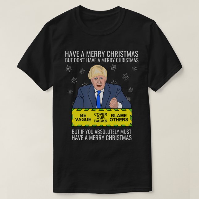 T-shirt Le parti conservateur anti-Pm Johnson  (Design devant)