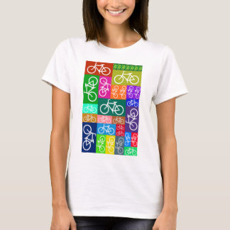 T-shirt Le patchwork va à vélo l'art