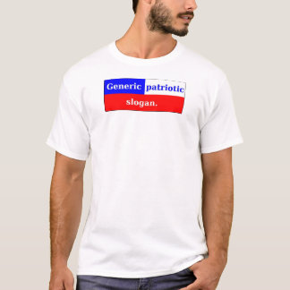 T-shirt Le patriotisme n'est pas une manie