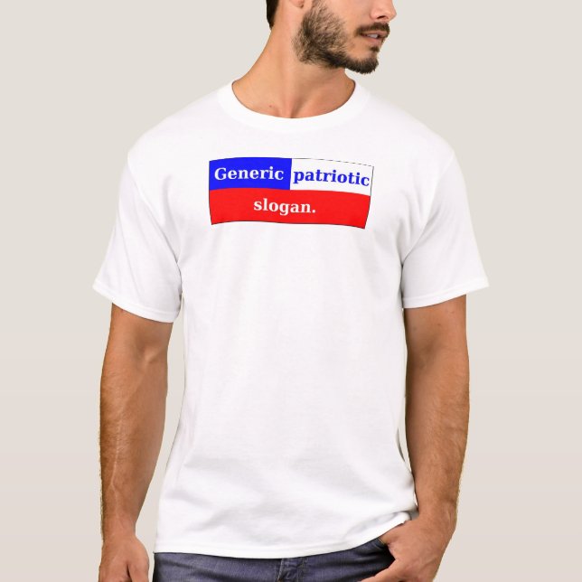 T-shirt Le patriotisme n'est pas une manie (Devant)