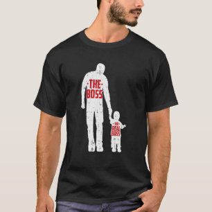 T-shirt Le Patron Le vrai chef Fête des pères Papa Fils Fi