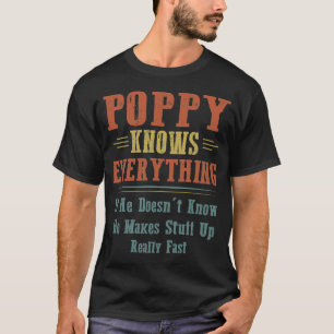 T-shirt Le Pavot sait tout