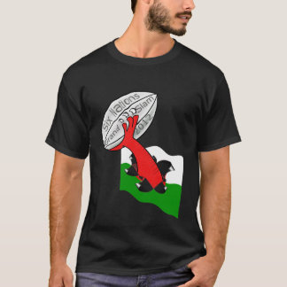 T-shirt Le Pays de Galles six Grands Chelems 2012 de
