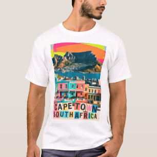 T-shirt Le paysage Bo-Kaap du Cap en Afrique du Sud