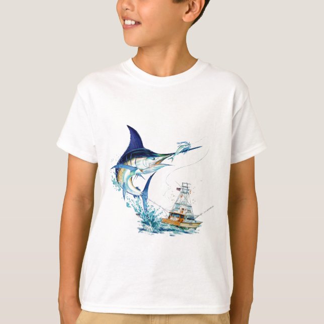 T-shirt Le pélerin prend l'amorce (Devant)