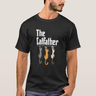 T-shirt Le Père Chat Meow Kitty Ca Le Chat Catfather