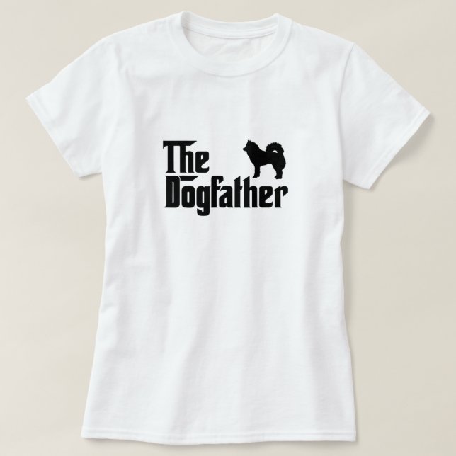T-shirt Le père de chien d'Eurasier Noël, propriétaire de  (Design devant)