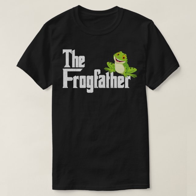T-shirt Le Père de la grenouille dégoûta le attrapeur de g (Design devant)