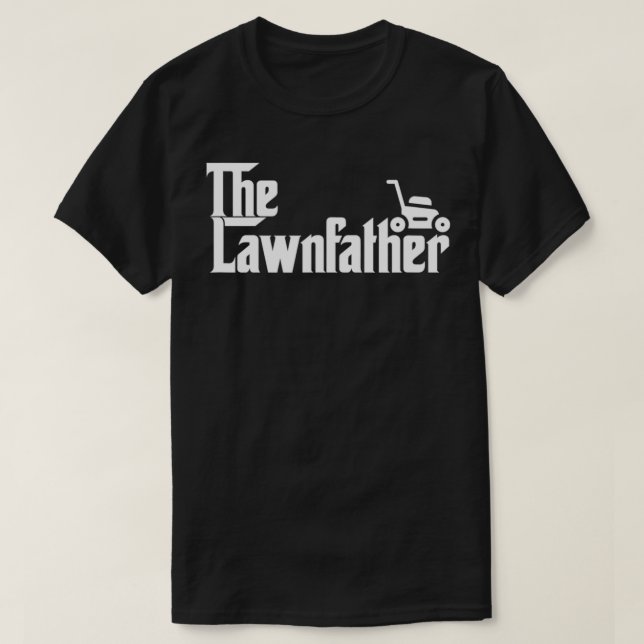 T-shirt Le Père de la pelouse Funny Lawn Mower Papa cadeau (Design devant)