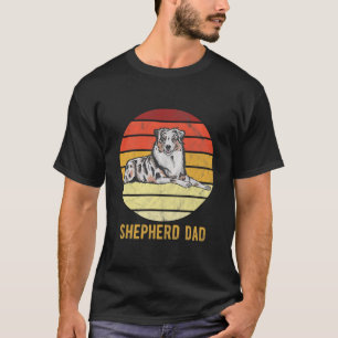 T-shirt Le père du berger de chien rétro-australien 