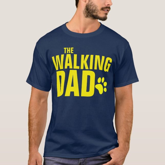 T-shirt Le père du chien marchant (Devant)