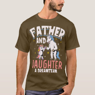 T-shirt Le père et la fille de l'équipe de rêve