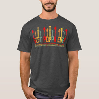 T-shirt Le Père Guitariste Best Poppa Toujours Les Pères G