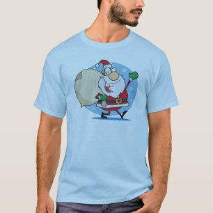 T-shirt Le père noël avec la conception de vacances de