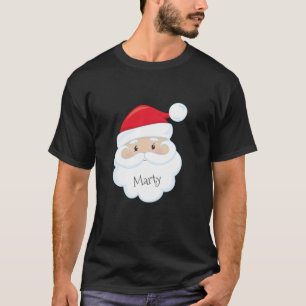 T-shirt Le Père Noël avec le nom sur la barbe