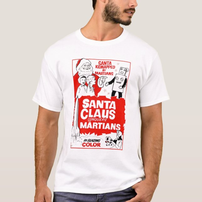 T-shirt Le père noël conquiert la chemise de film de (Devant)
