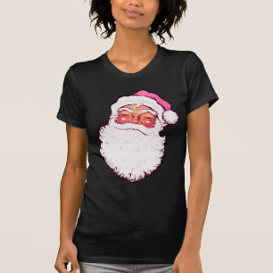 T-shirt Le père noël rose