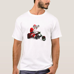 T-shirt Le père noël sur le tricycle