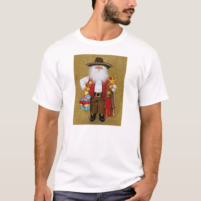 T-shirt Le père noël texan du sud-ouest mexicain (Devant)