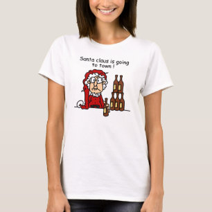 T-shirt Le Père Noël va en ville