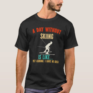 T-shirt Le Père Skiing, Fête Des Pères Faveurs - Un Jour S