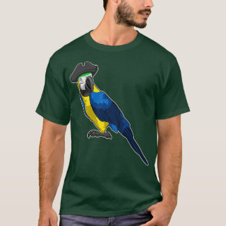 T-shirt Le perroquet comme pirate avec Casquette