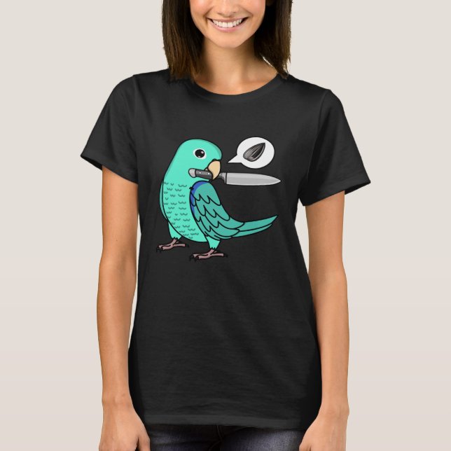 T-shirt Le Perroquet De Couteau Veut Des Graines I Parrotl (Devant)