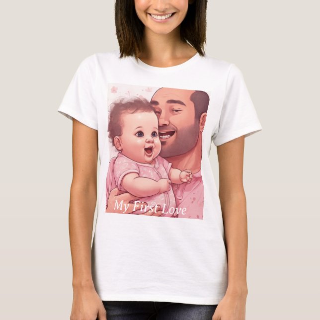 T-shirt Le petit ange de papa (Devant)