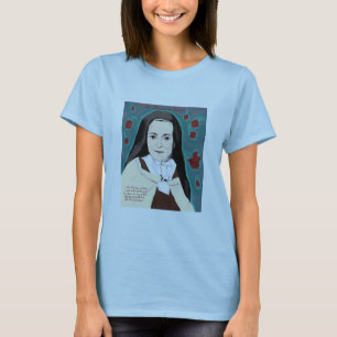 T-shirt Le petit bébé de dames de fleur - lilas de pièc