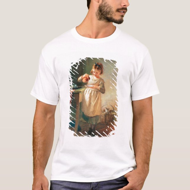 T-shirt Le petit déjeuner de Kitty (Devant)