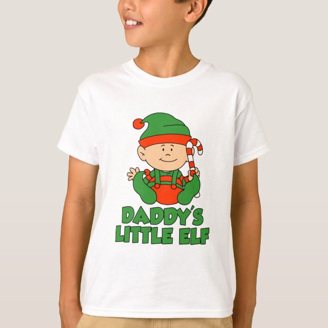 T-shirt Le petit elfe de papa (Devant)