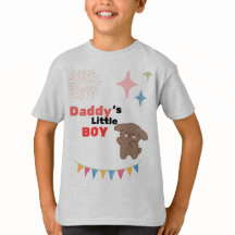Le Petit Garçon de Papa Chien Mignon Heather Gris