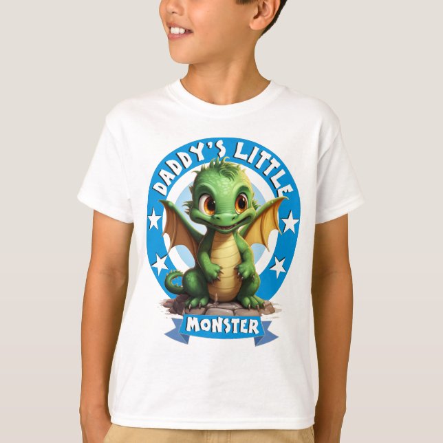 T-shirt Le petit monstre de papa (Devant)