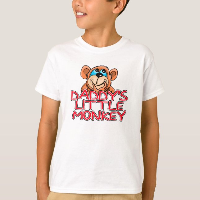 T-shirt Le petit singe du papa (Devant)