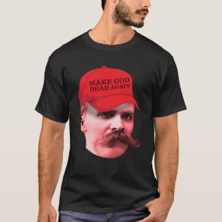T-shirt Le philosophe Nietzsche Trump Casquette Dieu mort