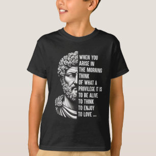 T-shirt Le philosophe stoïque Marcus Aurelius Motivation d