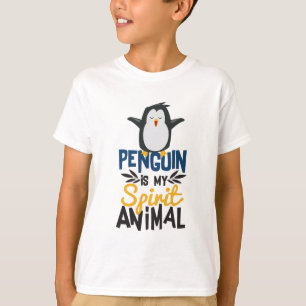 T-shirt Le pingouin mignon est mon poster de animal