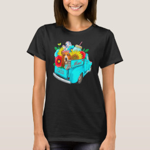 T-shirt Le Pioneer Mimi Dachshund Chien Camion d'automne S