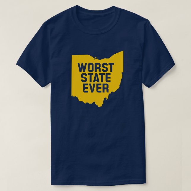 T-shirt Le pire État jamais connu (Ohio) (Design devant)