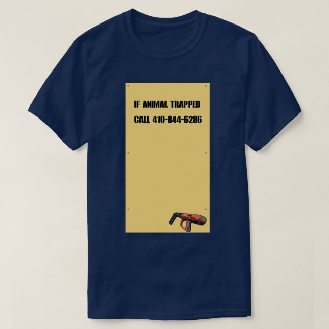 T-shirt Le pistolet à ongles (Design devant)
