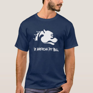 T-shirt Le pitbull américain - blanc