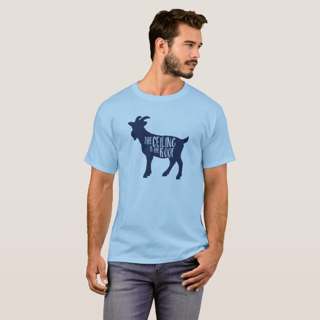 T-shirt Le plafond est le toit (Devant entier)