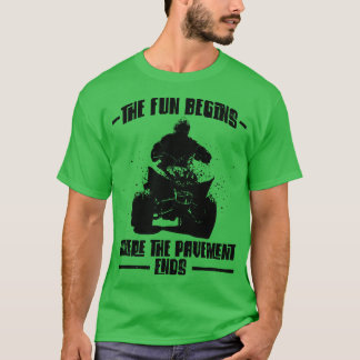 T-shirt Le Plaisir Commence Là Où Le Pavement Se Termine Q