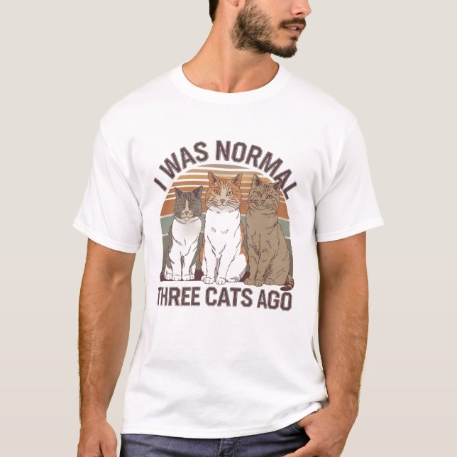 T-shirt Le plaisir de l'Amoureux des chats (Devant)