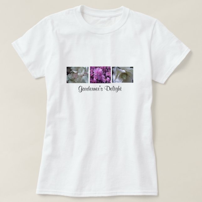 T-shirt Le plaisir du jardinier (Design devant)