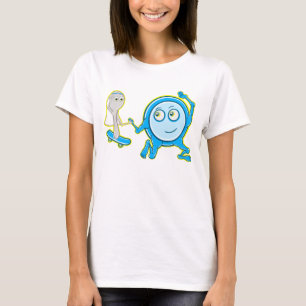 T-shirt Le Plat S'Est Éloigné Avec La Cuillère Drôle Carto