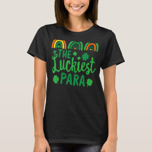 T-shirt Le plus chanceux Para Enseignant St Patrick's Day 