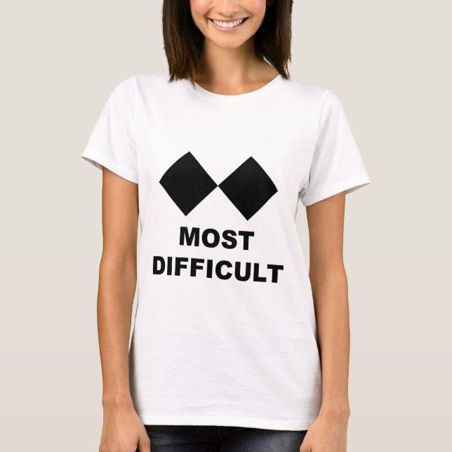 T-shirt Le plus difficile (Devant)