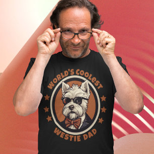 T-shirt Le plus frais des Westie Papa West Highland Terrie