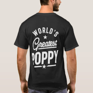 T-shirt Le plus grand cadeau de Fête des pères de pavot au